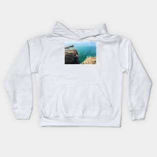 French Summer Oceanside View Kids Hoodie